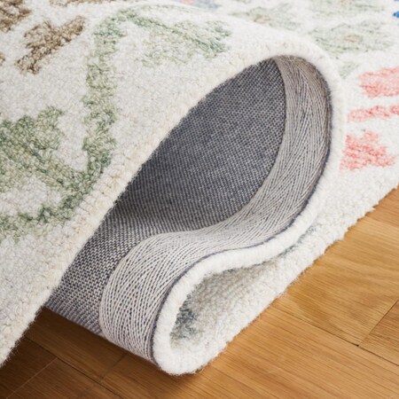 Safavieh 6 x 6 ft. Metro Contemporary Round Area Rug; Ivory & Blue MET356M-6R